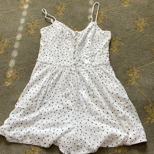 one clothing polka dot romper size XS